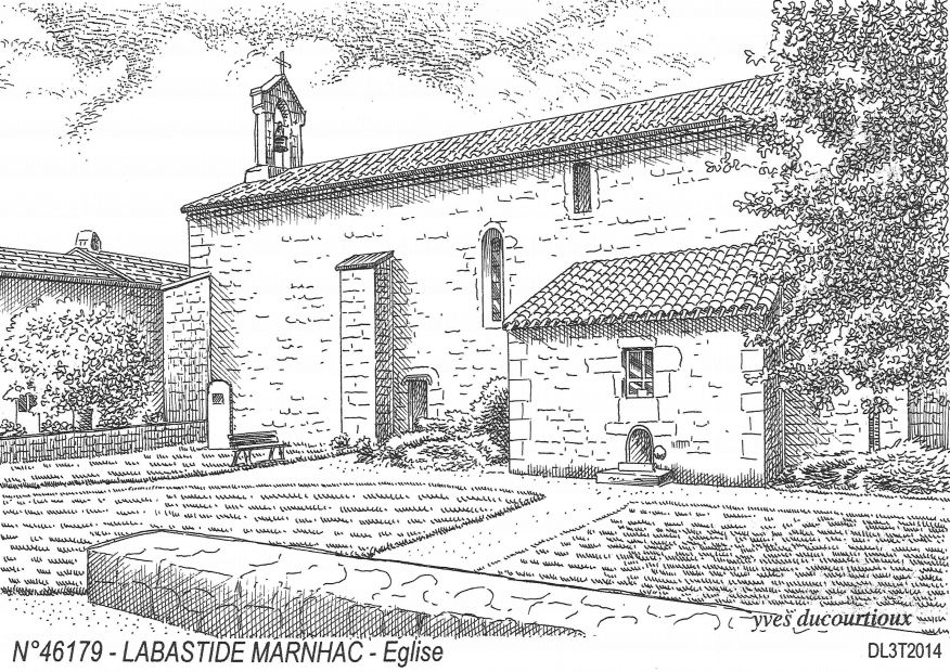 N 46179 - LABASTIDE MARNHAC - église